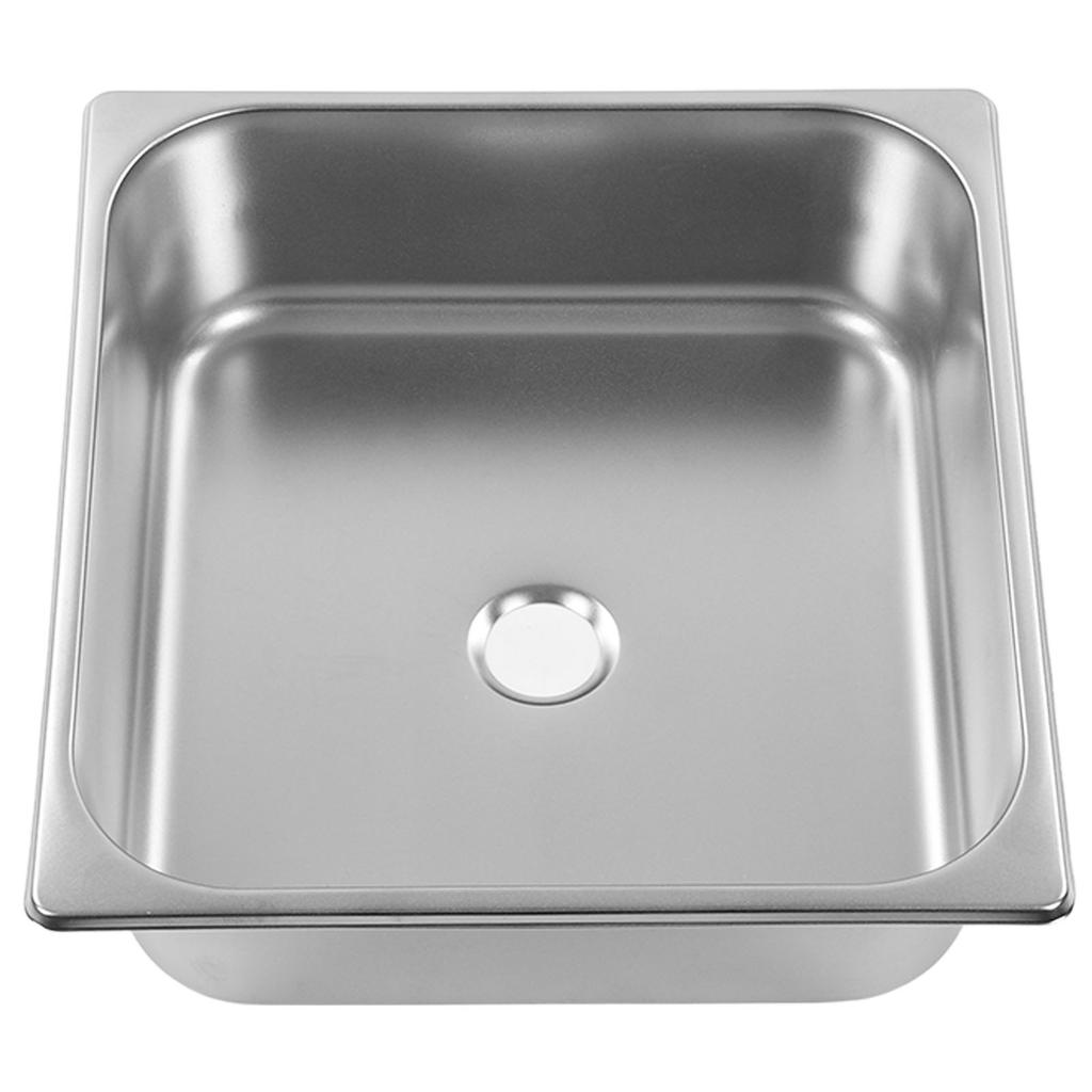 Кухонная мойка 304 нержавеющая сталь не ржавеющая быстрый слив квадратная врезная под столешницу одинарная чаша fo