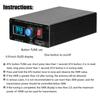 ATU-100-0A 1.8-55MHz/30MHz Mini Automatic Antenna Tuner OLED Display Aluminum Outcase with1800MAh Battery ATU Antenna Tuner