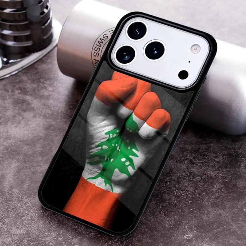 Чехол для телефона с флагом Ливана для iPhone 17 16 15 Pro Max Air 14 13 12 11 Plus Ударопрочный Capa Чехол