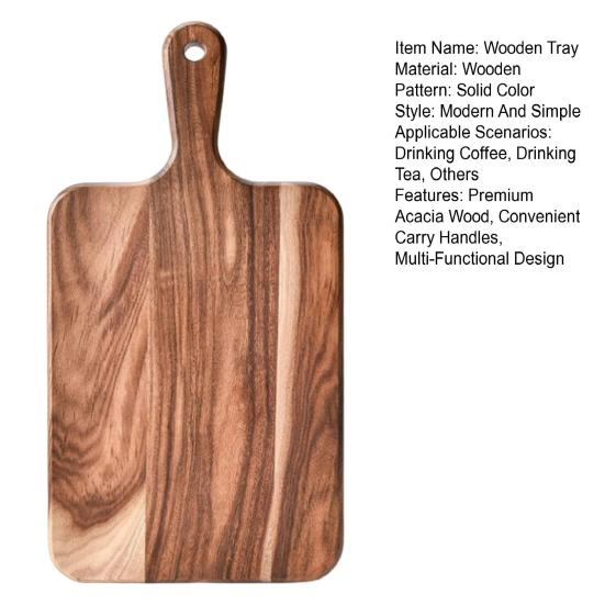 Разделочная доска из дерева с ручкой, прочная деревянная разделочная доска для мяса, сыра, овощей, хлеба, универсальная кухонная сервировочная доска