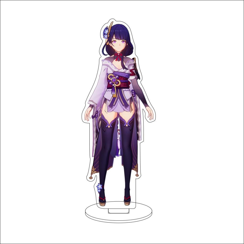 16CM Anime Genshin Impact Cosplay Acrylic Stand Ornaments Aether/Lumine/Paimon/Asmoday/Ronova  Figure Stand Halloween Gift
