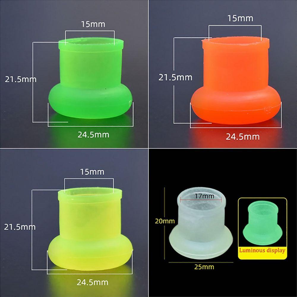 10Pcs Silicone Fishing Rod Retaining Ring Fishing Gear Rod Bottom Protector Fishing Rod Stopper