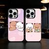 Милый Чехол для Телефона BuBu DuDu Цвет Серебристый Корпус Для IPhone 17 16 15 14 13 12 11 Pro Max Plus