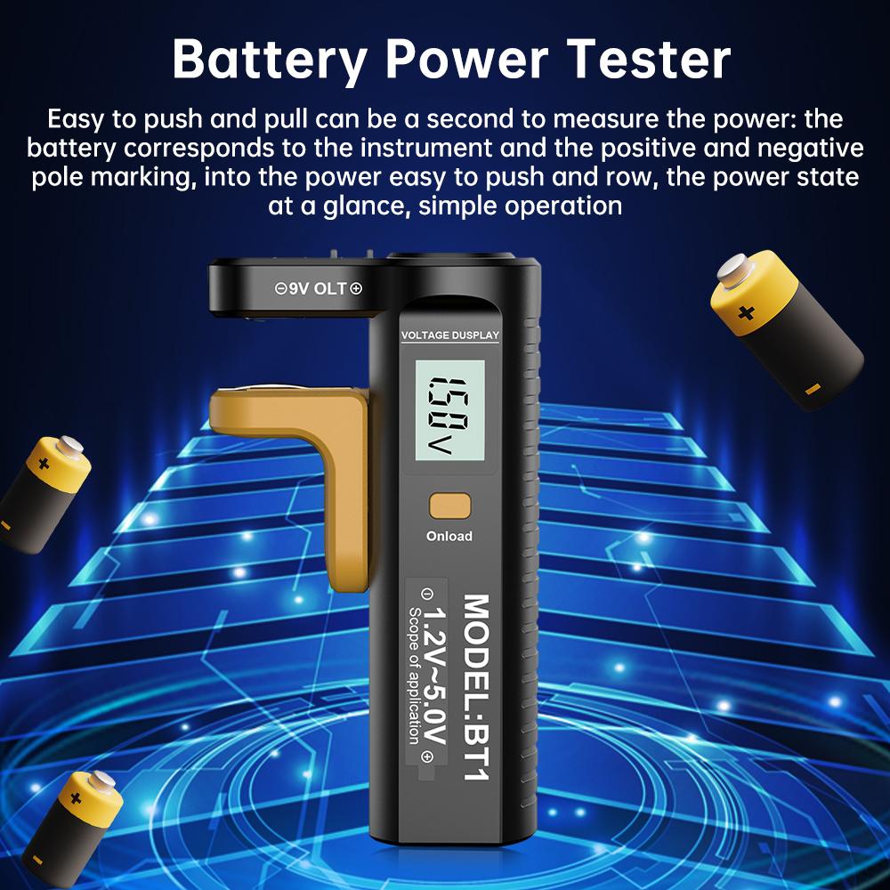 Multi-Functional Dry Battery Tester Digital Display Electrical Measurement Tools With Current Function Measuring Range 1.2V~5.0V