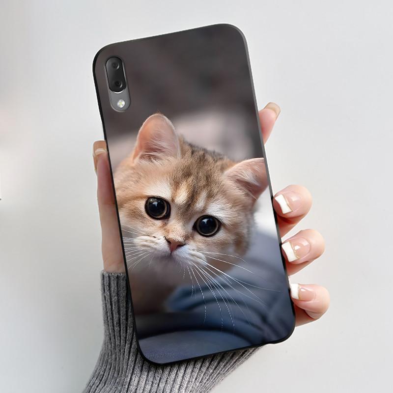 Casing For Sony Xperia L3 L4 Case Aesthetic Fashion Cute Cat Astronaut Black Soft Silicone Matte Shockproof Back Cover Bumper
