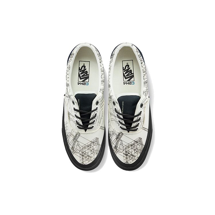 C2H4 x Vans Era Virtual Reality Alpha Унисекс Кроссовки Белый Белый-Алиссум Фантом VN0A5EFN2YC