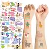 Cartoon Cute Alpaca Series Tattoo Stickers Waterproof Party Gift Funny Face Stickers