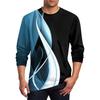 Men's T Shirt O-Neck Clothing Apparel Outdoor Long Sleeve Print Fashion Designer Vintage