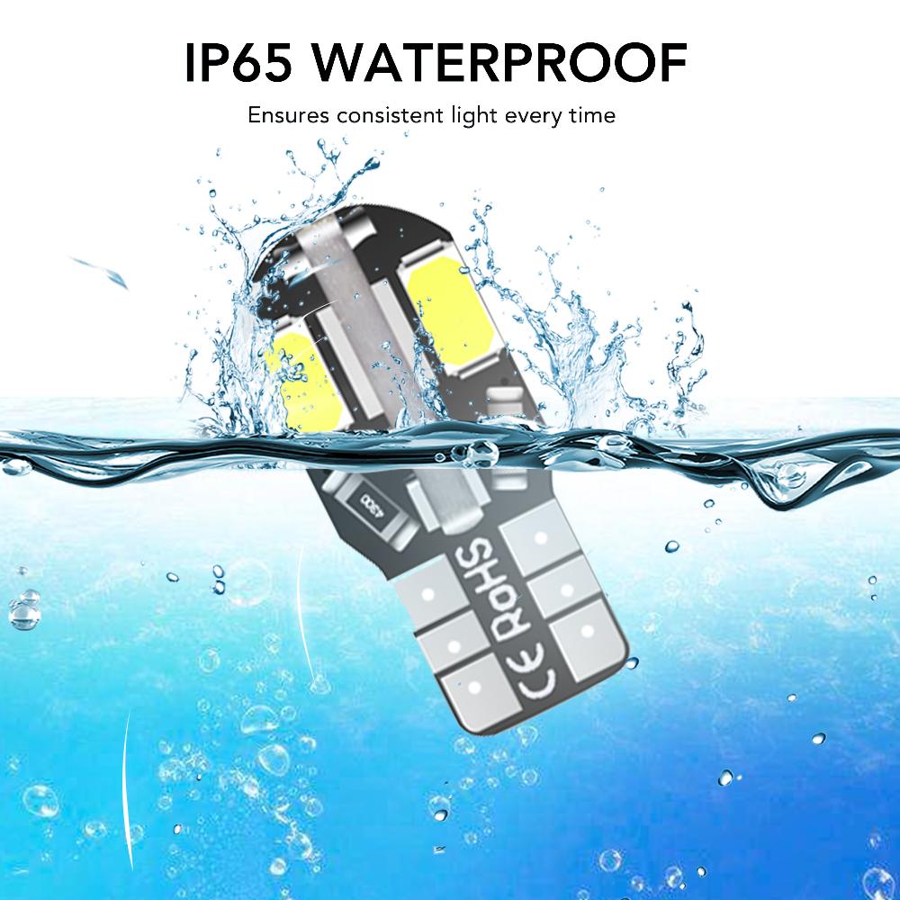 10/20 шт. 5730 8Smd W5W T10 светодиодные лампы для внутреннего освещения автомобиля, автоматический стоп-сигнал, указатель поворота для VW Golf Polo Passat Scirocco Tiguan 6000K, белый