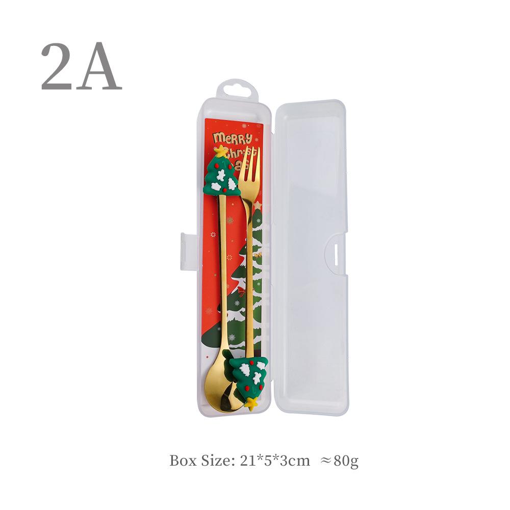 Набор ложек «Рождественский Санта-Клаус» – Милые мультяшные кофейные и десертные ложки, Идеальный рождественский подарок.