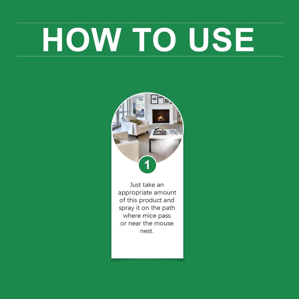 Мятный спрей для мышей Отслеживание мышей В помещении и на улице Долговечный - крыса и мышь 120 мл