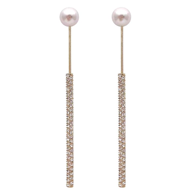 1 пара сверкающих сережек-капель с кисточками для женщин, изысканная полная сережка