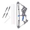 Mini Compound Bow And Arrow Set With 4 Arrows Stainless Steel Mini Archery Bow Practice Set For Adults Hunting Recreational