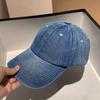 Fashion Denim Baseball Cap For Women Men Solid Color Adjustable Outdoor Sun Visors Hat Punk Hip Hop Dad Trucker Ponytail Caps