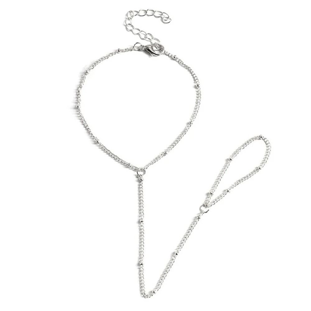 Простая цепочка из рисовых бусин, креативный браслет в стиле легкой роскоши, новый браслет-цепочка, женский