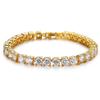 Women Men Luxury Shiny Fashion Bracelet Hip Hop Link Chain Bracelet Inlaid Rhinestone