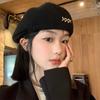 Autumn Winter Knitted Berets for Women Korean Versatile Woolen Warm Beret Hat Fashion Vintage Painter Hats Retro Newsboy Beanies