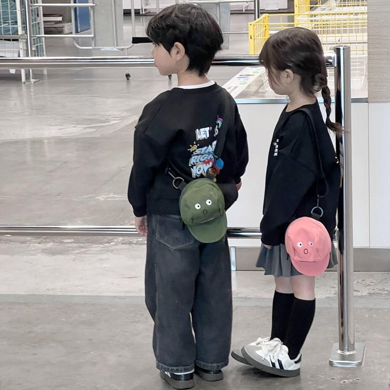 Детская сумка кроссбоди с дизайном шляпы с буквой, мини-сумка, дышащая одежда