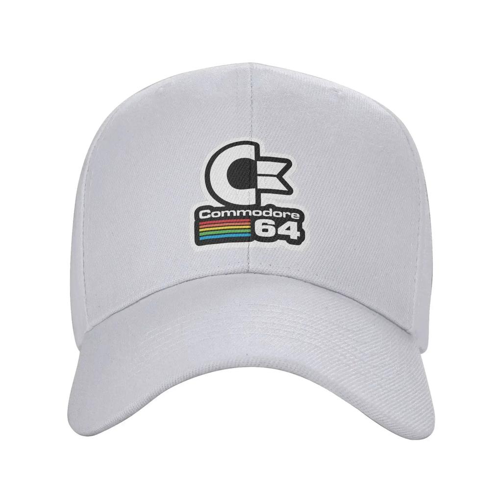 64 Commodore Cap Retro Logo Dad Hat For Men Women Adjustable Casual Headwear