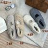Flat-bottomed Lamb Wool Shoes for Women's Winter Wear 2025 New Velvet Beanie Shoes with Mary Jane Single Shoes