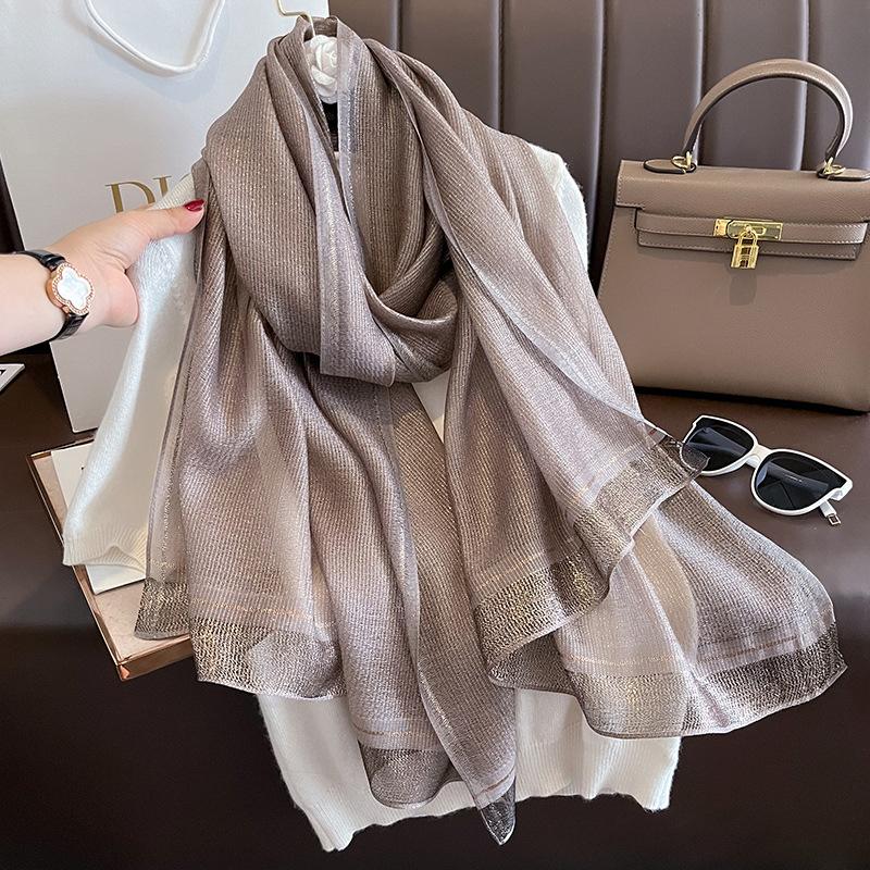 New Women Scarf Winter Warm Solid Silk Wool Shawls Lady Wraps Bufanda Floral Pashmina Luxury Embroidery Warn Scarves