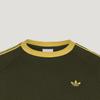 adidas Оригинальная спортивная футболка с длинным рукавом в полоску, с круглым вырезом, свободного кроя, унисекс, топ LD6432