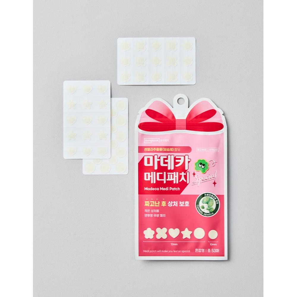 Dongkuyaku Madeca Medi Patch Special Blend 53 Sheets  Flower  Star  Heart Shaped Spot Patch 