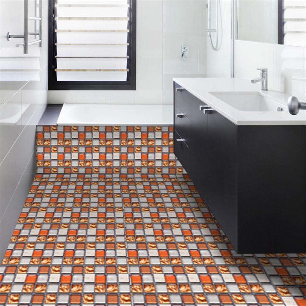 10 шт. Самоклеящаяся ванная комната, кухонный декор, домашняя стена, 3D наклейка на плитку