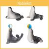 Adorable Resin Sea Lion Figurines Ocean Beach Diy Decoration Cute Miniature Desktop Ornaments