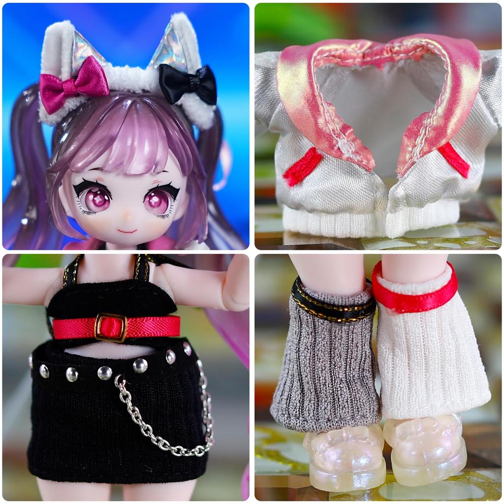 ICY Fortune Days 13см BJD Кукла Кукла в стиле аниме Идеально подходит для DIY и куклы - Набор, Подарки, Украшение, Упражнения, Коллекции, Для девочек 8+