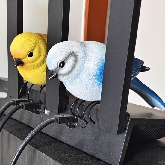 Кашпо Фигурка птицы Смола Садовая статуя птицы с когтями Декор для цветочного горшка Статуя попугая для бонсай Домашний декор Садовое искусство