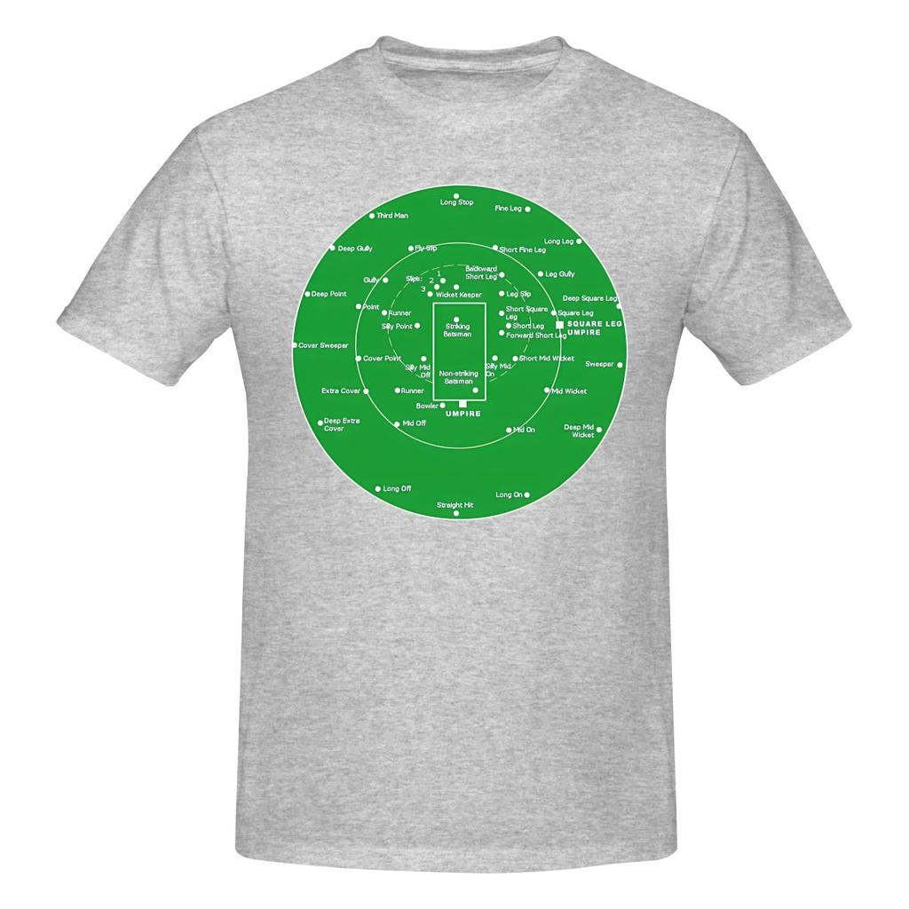Cricket Pitch Positions Fielding Positions Diagram Home Tshirt Fitness Leisure Versatile Colors Tees