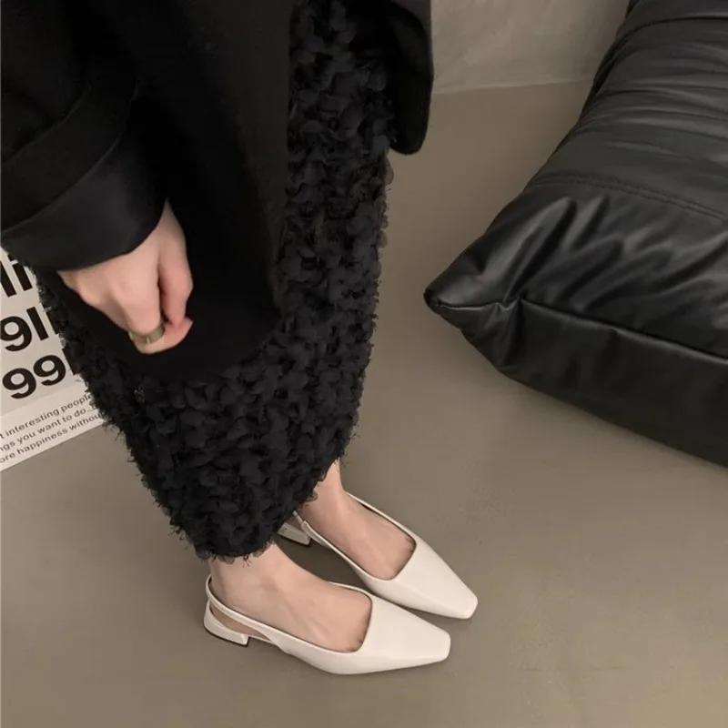 Дизайнерские летние брендовые женские босоножки с открытой пяткой, модные туфли с квадратным носком, элегантные женские босоножки De Mujer