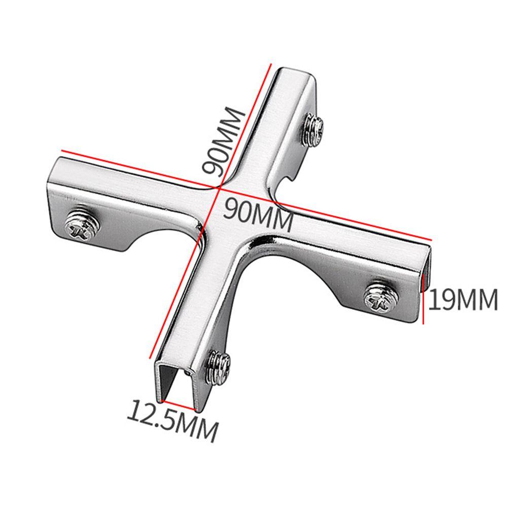 L-type Angle Corner Code T-cross Glass Clip Stainless Steel Reinforcement Fixing Clip Corner Guard Corner Buckle Hardware
