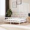 VidaXL Bed Frames White Solid Pine Wood 180x200 Cm Super King 3101364