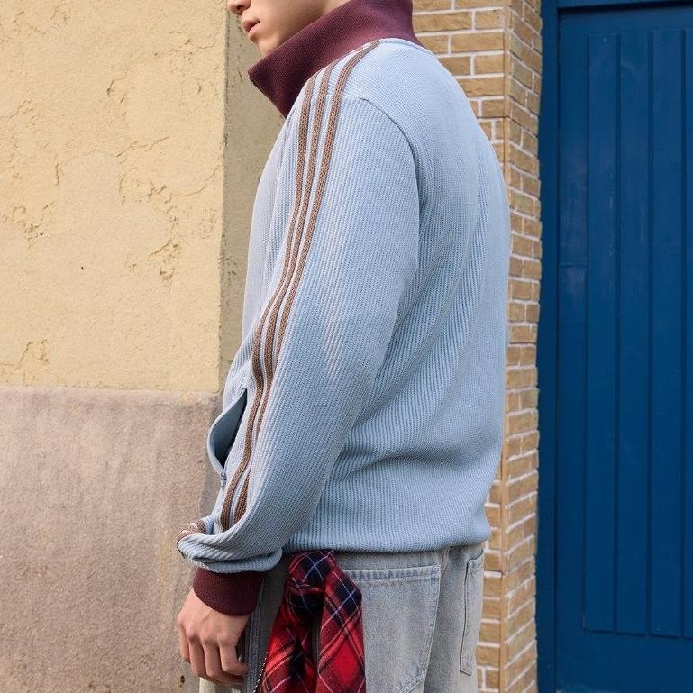 adidas Оригинальная вязаная свободная спортивная куртка с длинным рукавом мужская куртки KY5770