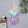 New Moon Dreamcatcher Bell Pendant Home Door Decoration Crafts Car Decoration Handmade Wind Chime