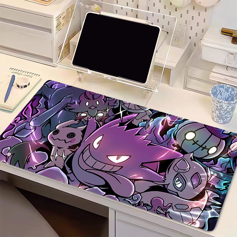 Коврик для компьютерной мыши в стиле аниме P- Gengar Игровой Офисный для ноутбука Коврики для мыши Игровой коврик для мыши Мягкий Настольный коврик для мыши Клавиатура Мышь Ковер