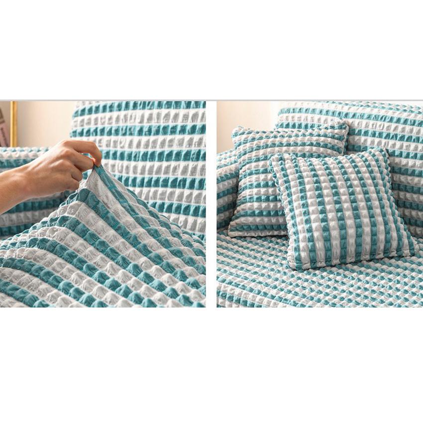 Сплошной цвет эластичный чехол для дивана для гостиной с принтом, эластичные секционные чехлы в клетку с принтом, чехол для дивана, L-образная форма, 1-4-местный