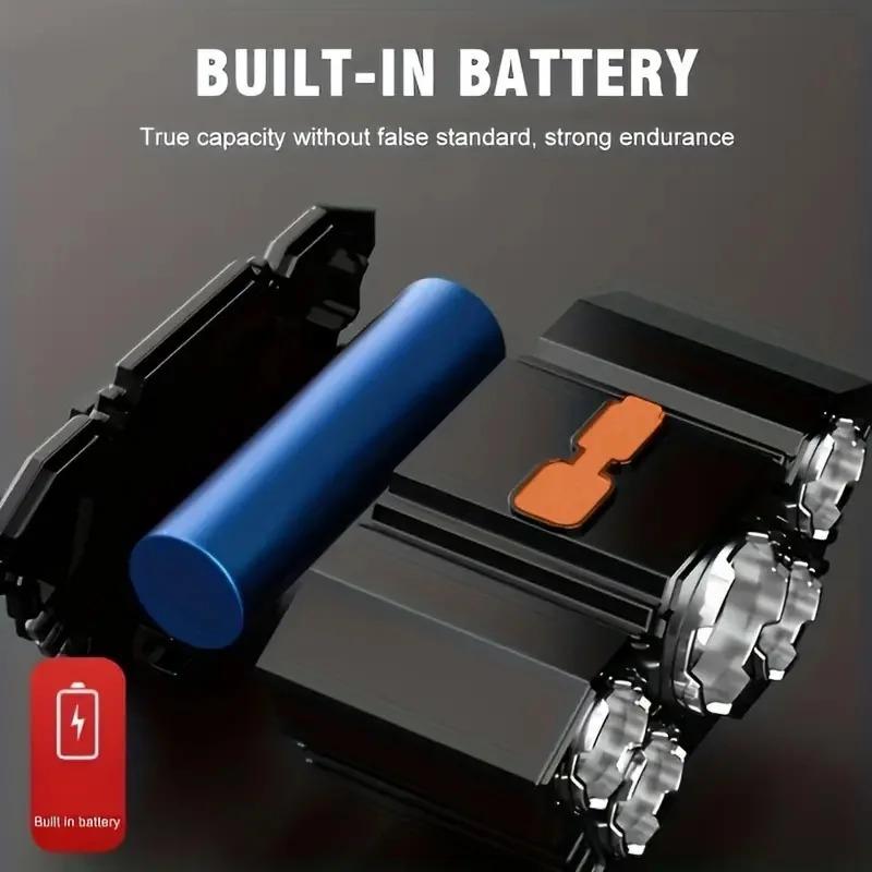 5 LED Headlamp Rechargeable with Built In 18650 Battery Strong Light Headlight Camping Adventure Fishing Head Light Flashlight