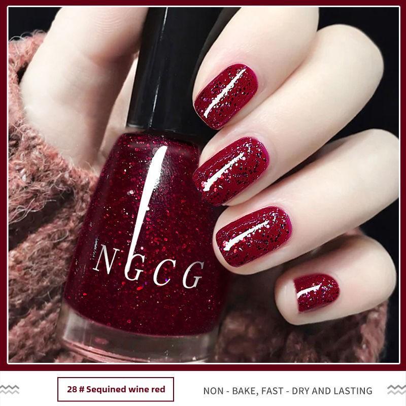 Новый 28-цветный лак для ногтей, без запекания, без разрывов, маслянистый, новый летний цвет, звездный, красочный, фиолетовый