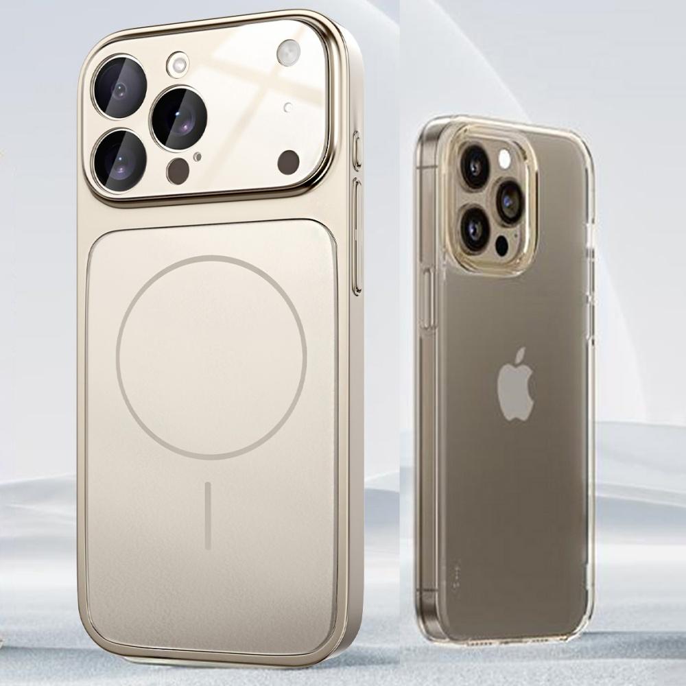 Оригинальный Чехол-Броня из Нано Стекла Для iPhone 17 Air 16 15 14 13 Pro Max 17Pro Магнитный Для Magsafe Беспроводной Зарядки Матовый Coque