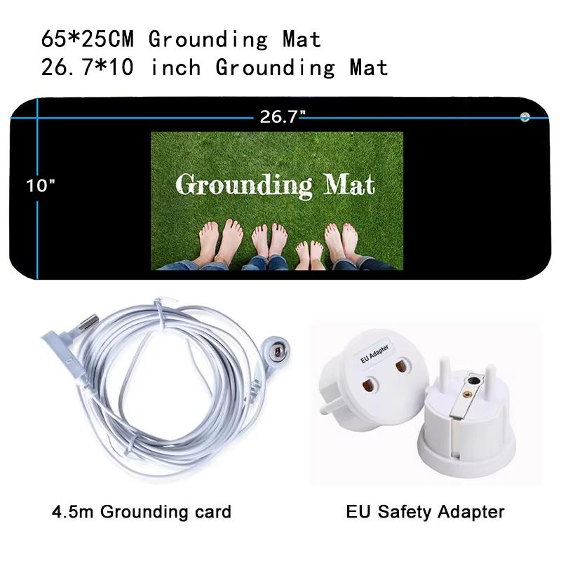 68x25cm Earthing Universal Grounding Mat Grounding Pad Kit Fatigue EMF Stress Therapy Improve Sleep Help with Anxiety for Health