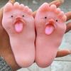 Высунутый Язык Большие Ноги Новинка Мягкий Сжимаемый Декомпрессия Медленный Взрослые Снятие Стресса Отскок Подарки