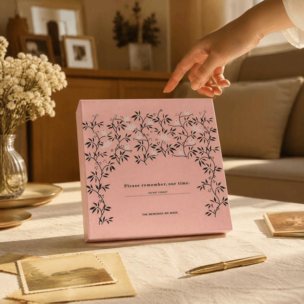 8.94x9.25x1.18in Self Adhesive Photo Album Writable Inner Page Pressed Flower Notebook For Travel