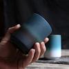 Ресторанная кофейная чашка Kiln Японские керамические кружки Кофейные чашки Большая чашка для воды Японская простая градиентная кружка Посуда для напитков Кухня