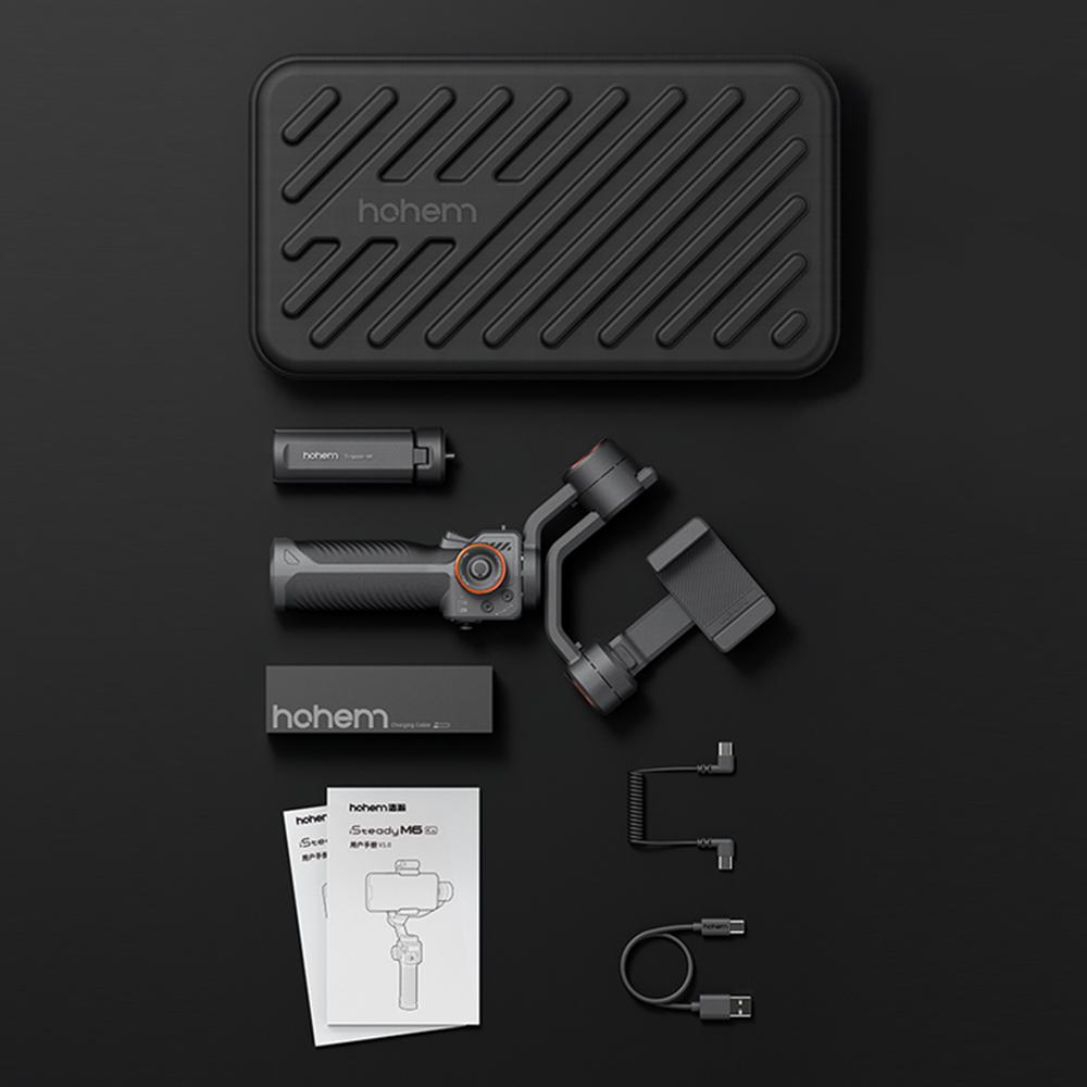 Hohem iSteady M6 3-осевой стабилизатор для смартфона, антивибрационный стабилизатор для телефона, подвес для видеоблога, вращающийся на 360 градусов