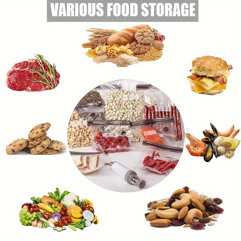 Многоразовые вакуумные пакеты для хранения продуктов, идеально подходящие для сохранения фруктов и готовых блюд, идеально подходят для кухни и хранения продуктов в холодильнике.