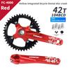 TANKE Crankset 170MM Bicycle Chainring Hollow Integrated Crankset 104 BCD Narrow Wide Bike MTB Crown  Square Hole Sprocket Crank