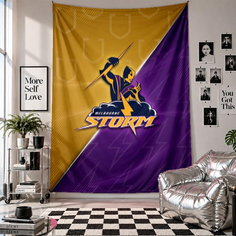 Melbourne Storm Wall Tapestry Home Decor Wall Hanging Cloth for Bedroom Living Room Background